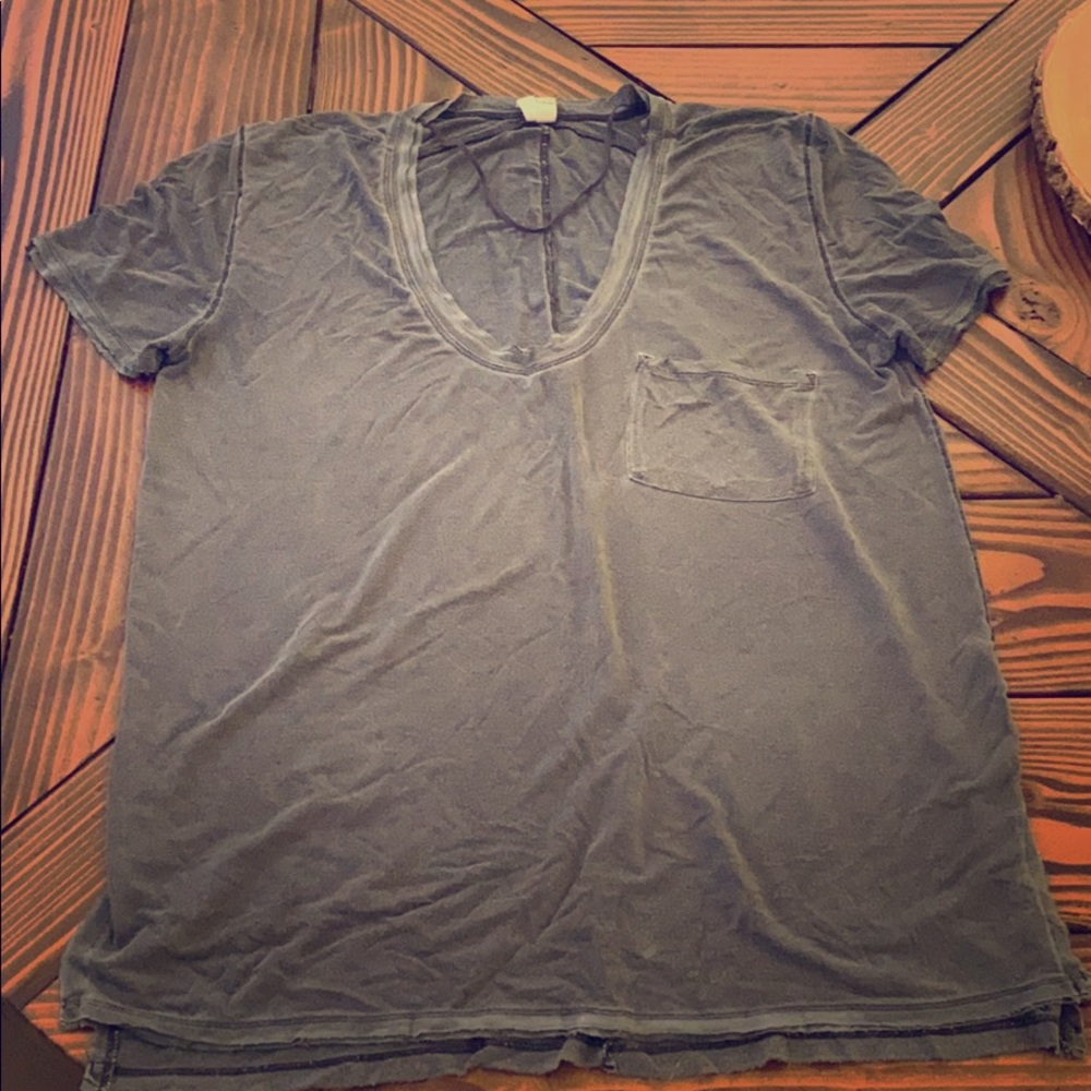 Free People v-neck distressed t-shirt